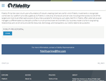 Tablet Screenshot of prime.fidelity.com