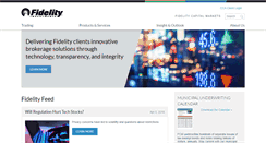 Desktop Screenshot of capitalmarkets.fidelity.com
